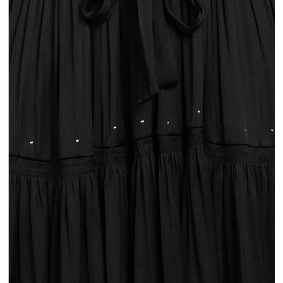 🍒NWT🍒 MAJE STUDDED SATIN MINI DRESS - Picture 9 of 12